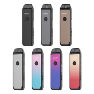 The SMOK ACRO 25W Pod System has a 5-25W output range and an integrated 1000mAh battery. This device can be draw activated or there is a fire button. Made from zinc-alloy body of this device is durable and is resistant to light falls and drops.